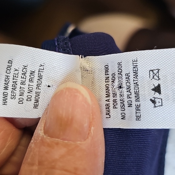 Elegant Navy Blue Women's Top( Bathing Suit) Nave Blue By JACKOLYN SMITH. SZ 14 - Picture 8 of 8